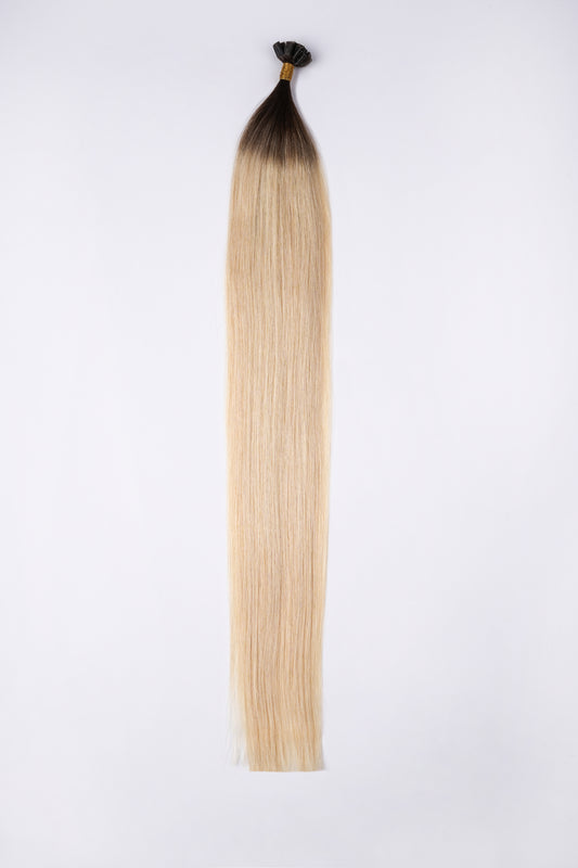 Bonding Extensions Dunkelbrauner Ansatz mit Übergang in helles Blond