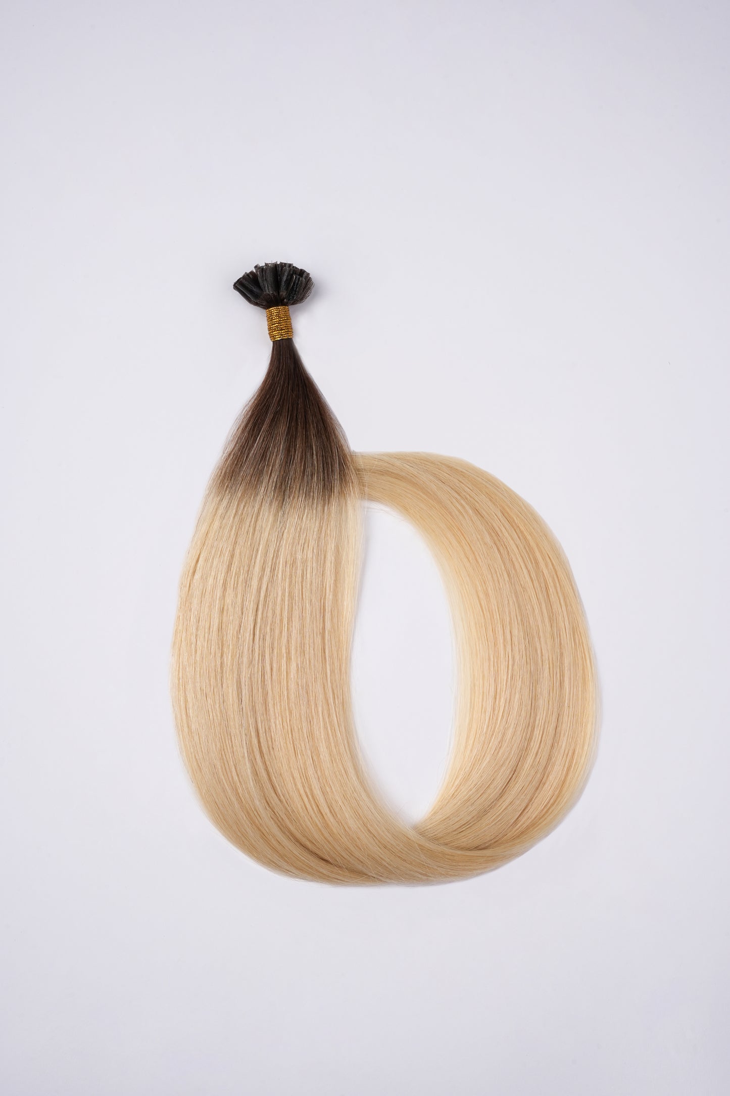 Bonding Extensions Dunkelbrauner Ansatz mit Übergang in helles Blond