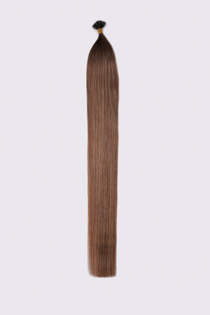 Bonding Extensions Dunkelbrauner Ansatz mit Übergang in Hellbraun